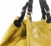 GEANȚĂ DIN PIELE shopper bag Genuine Leather galben 898G